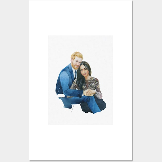 Prince Harry & Meghan Markle Wall Art by argiropulo